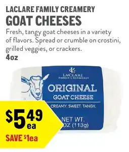 New Seasons Market Laclare family creamery original goat cheese offer