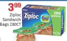 General Discount Ziploc Sandwich Bags 280CT offer