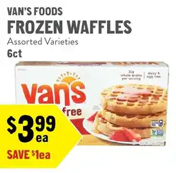 New Seasons Market Van's Foods Frozen Waffles offer