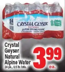 Angelo Caputo's Fresh Market Crystal Geyser Natural Alpine Water offer