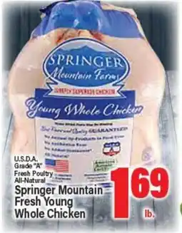 Angelo Caputo's Fresh Market Springer Mountain Fresh Young Whole Chicken offer