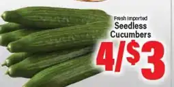 Angelo Caputo's Fresh Market Fresh Imported Seedless Cucumbers offer