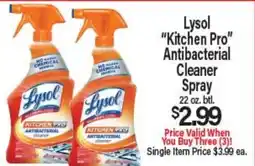 Angelo Caputo's Fresh Market Lysol Kitchen Pro Antibacterial Cleaner Spray offer