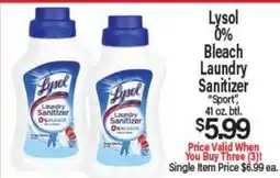 Angelo Caputo's Fresh Market Lysol 0% Bleach Laundry Sanitizer offer