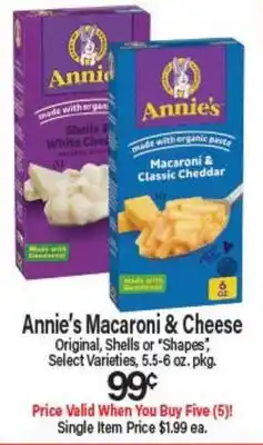 Angelo Caputo's Fresh Market Annie's Macaroni & Cheese offer
