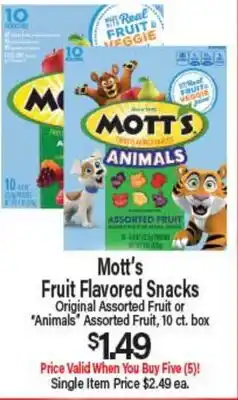 Angelo Caputo's Fresh Market Mott's Fruit Flavored Snacks offer