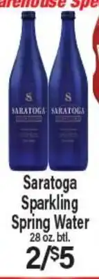 Angelo Caputo's Fresh Market Saratoga Sparkling Spring Water offer