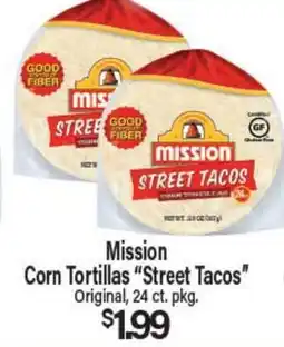 Angelo Caputo's Fresh Market Mission Corn Tortillas Street Tacos offer