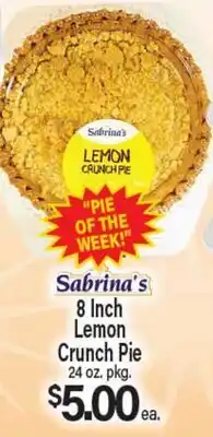 Angelo Caputo's Fresh Market Sabrina's 8 Inch Lemon Crunch Pie offer