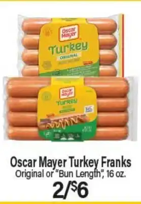Angelo Caputo's Fresh Market Oscar Mayer Turkey Franks offer