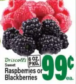 Angelo Caputo's Fresh Market Driscoll's Sweet Raspberries or Blackberries offer
