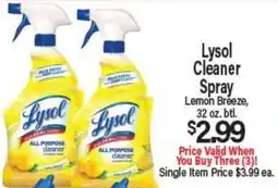 Angelo Caputo's Fresh Market Lysol Cleaner Spray offer