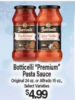 Angelo Caputo's Fresh Market Botticelli Premium Pasta Sauce offer