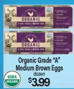 Angelo Caputo's Fresh Market Organic Grade A Medium Brown Eggs offer