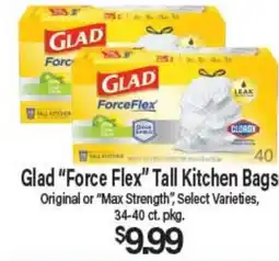 Angelo Caputo's Fresh Market Glad Force Flex Tall Kitchen Bags offer