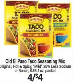 Angelo Caputo's Fresh Market Old El Paso Taco Seasoning Mix offer