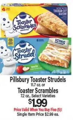 Angelo Caputo's Fresh Market Pillsbury Toaster Strudels 11.7 oz. or Toaster Scrambles 7.2 oz offer