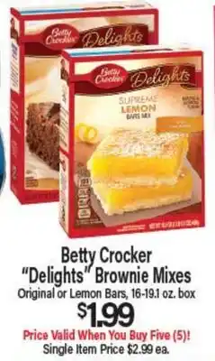 Angelo Caputo's Fresh Market Betty Crocker Delights Brownie Mixes offer