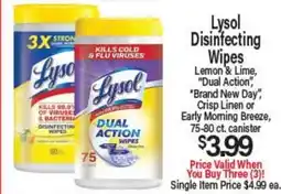 Angelo Caputo's Fresh Market Lysol Disinfecting Wipes offer