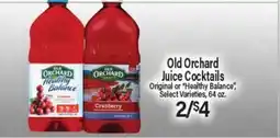 Angelo Caputo's Fresh Market Old Orchard Juice Cocktails offer