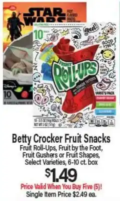 Angelo Caputo's Fresh Market Betty Crocker Fruit Snacks offer