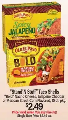 Angelo Caputo's Fresh Market Stand'N Stuff Taco Shells offer
