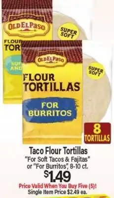 Angelo Caputo's Fresh Market Taco Flour Tortillas offer