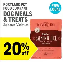 New Seasons Market Portland Pet Food Company Dog Meals & Treats offer