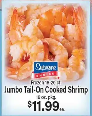 Angelo Caputo's Fresh Market Jumbo Tail-On Cooked Shrimp offer
