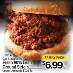 Angelo Caputo's Fresh Market USDA Gov't Inspected Fresh 90% Lean Ground Sirloin offer