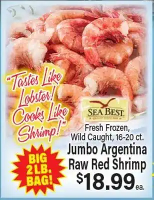 Angelo Caputo's Fresh Market Jumbo Argentina Raw Red Shrimp offer
