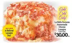 Angelo Caputo's Fresh Market La Bella Romana Homemade Cheese Lasagna offer