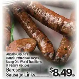 Angelo Caputo's Fresh Market Angelo Caputo's Hand Crafted Sausages offer