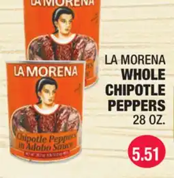 Carnicerias Jimenez LA MORENA WHOLE CHIPOTLE PEPPERS offer