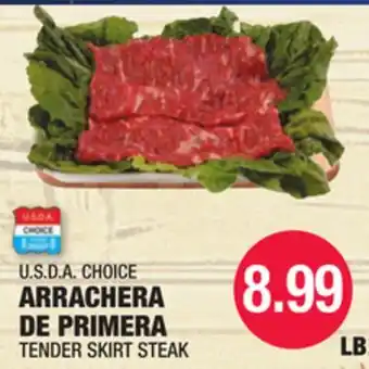 Carnicerias Jimenez U.S.D.A. CHOICE ARRACHERA DE PRIMERA offer