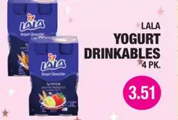Carnicerias Jimenez LALA YOGURT DRINKABLES offer