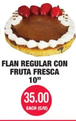 Carnicerias Jimenez FLAN REGULAR CON FRUTA FRESCA offer