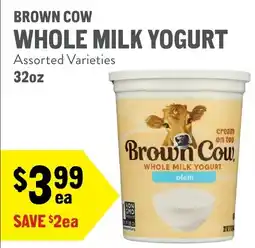 New Seasons Market Brown Cow whole milk yogurt offer