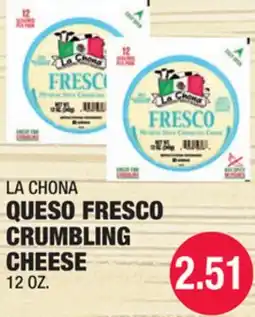 Carnicerias Jimenez LA CHONA QUESO FRESCO CRUMBLING CHEESE offer