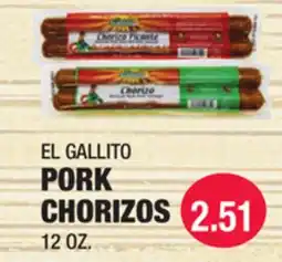 Carnicerias Jimenez EL GALLITO PORK CHORIZOS offer