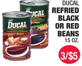 Carnicerias Jimenez DUCAL REFRIED BLACK OR RED BEANS offer