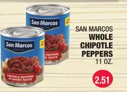 Carnicerias Jimenez SAN MARCOS WHOLE CHIPOTLE PEPPERS offer