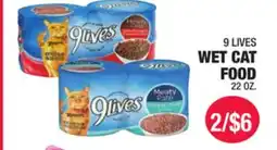 Carnicerias Jimenez 9 LIVES WET CAT FOOD offer