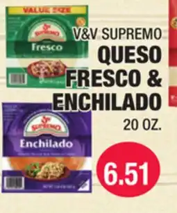 Carnicerias Jimenez V&V SUPREMO QUESO FRESCO & ENCHILADO offer