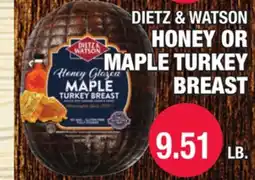 Carnicerias Jimenez DIETZ & WATSON HONEY OR MAPLE TURKEY BREAST offer