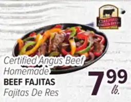 Cermak Fresh Market Certified Angus Beef Homemade BEEF FAJITAS offer