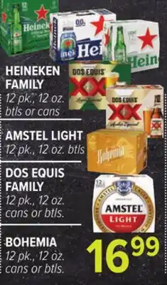 Cermak Fresh Market HEINEKEN FAMILY AMSTEL LIGHT DOS EQUIS FAMILY BOHEMIA offer
