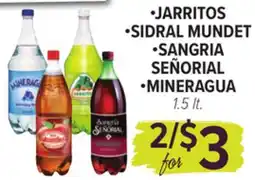 Cermak Fresh Market • JARRITOS • SIDRAL MUNDET • SANGRIA SEÑORIAL • MINERAGUA offer