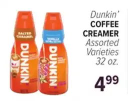 Cermak Fresh Market Dunkin' COFFEE CREAMER offer
