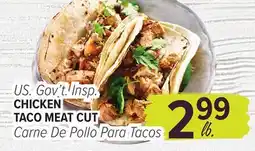 Cermak Fresh Market US. Gov't Insp. CHICKEN TACO MEAT CUT offer